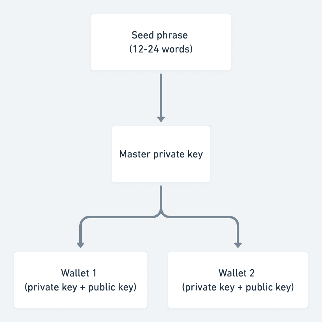 Seed phrase derivation