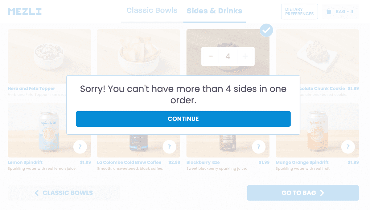Modal that doesn't take up the full width